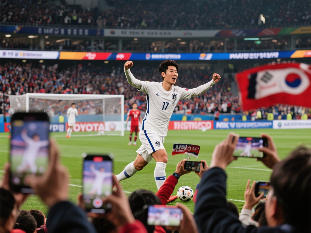 此外，韩国粉丝对偶像球员的支持也极为狂热。以足球明