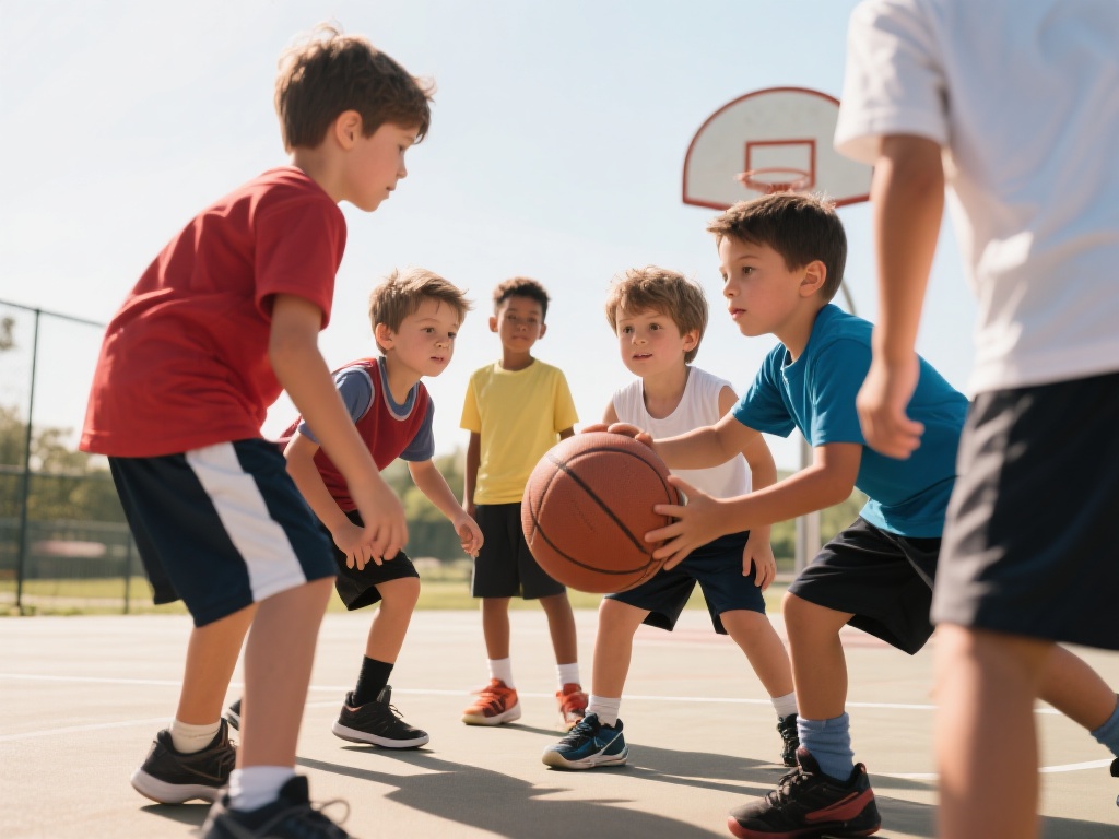 在体育活动中，孩子们不可避免地会与同伴互动，这对他