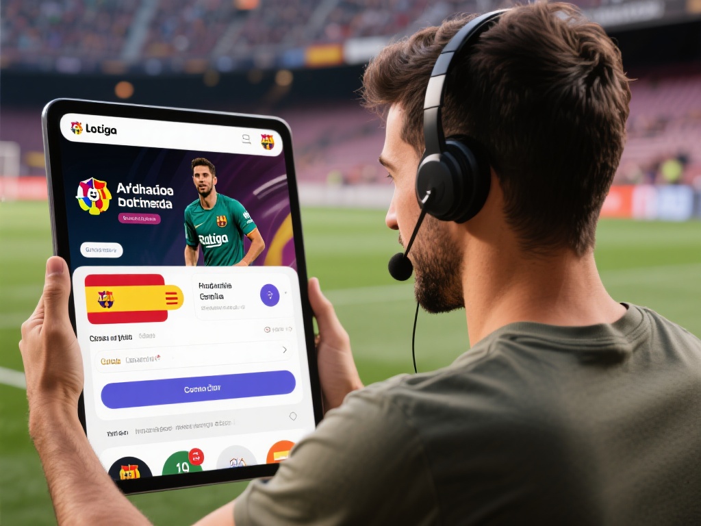 以一位西班牙用户为例，他登录平台后不仅能看到西甲联